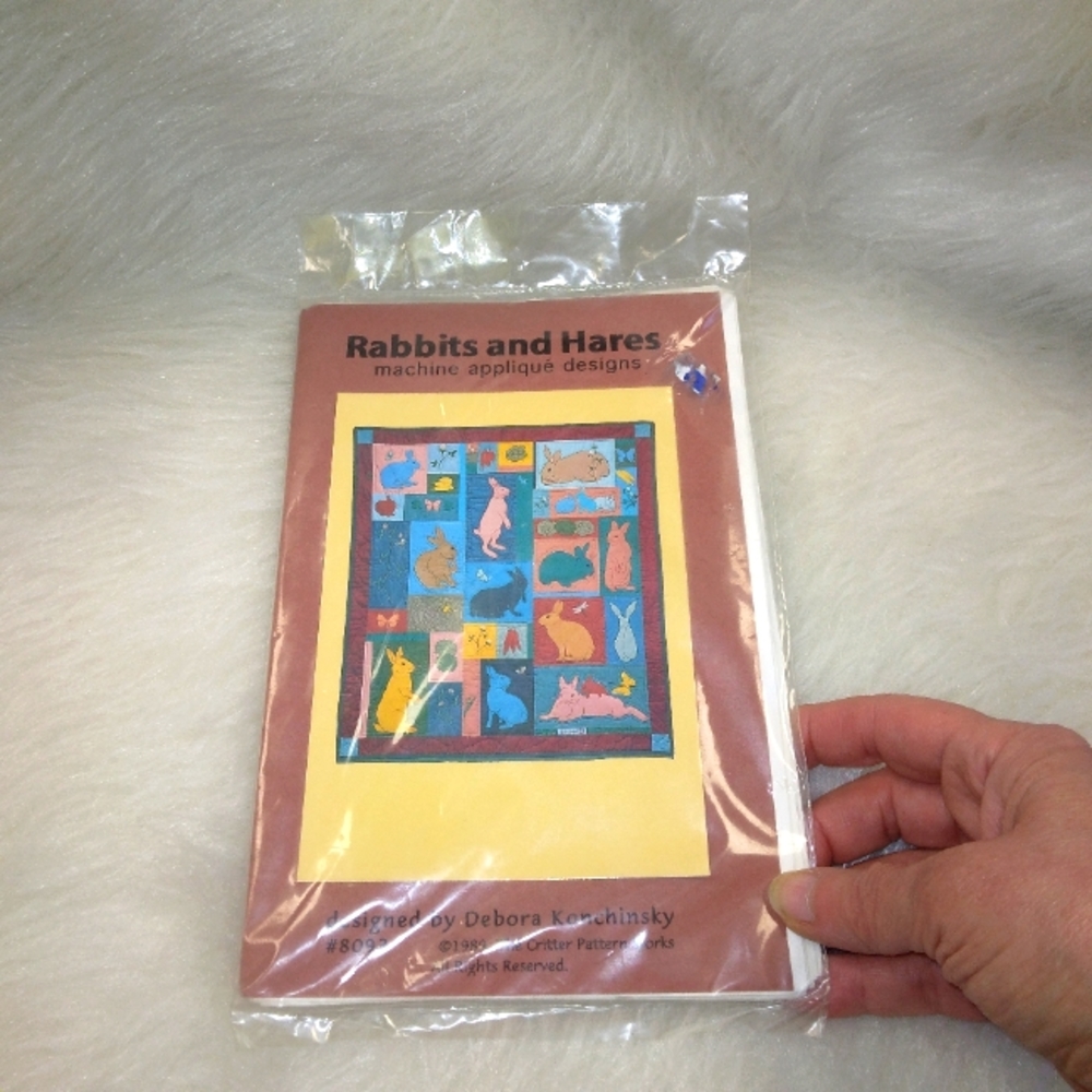 Quilt Pattern, Rabbits and Hares designs to machine applique, it's bunnies!